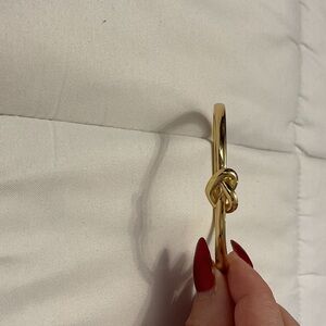 Gold Knot Bangle Bracelet